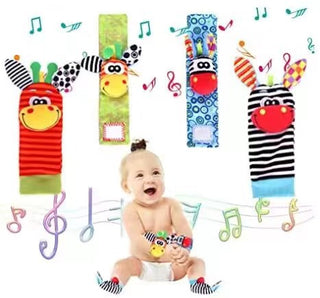 Baby Cartoon Tier Handgelenk-Glocken-Socken