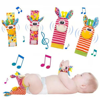 Baby Cartoon Tier Handgelenk-Glocken-Socken