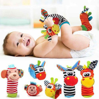 Baby Cartoon Tier Handgelenk-Glocken-Socken