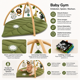 RockerBaby® Babygym – Fördert Motorik & Sinne ab Geburt