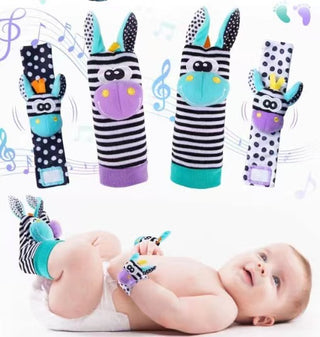 Baby Cartoon Tier Handgelenk-Glocken-Socken
