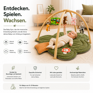 RockerBaby® Babygym Wald – Fördert spielerisch Motorik & Sinne ab Geburt